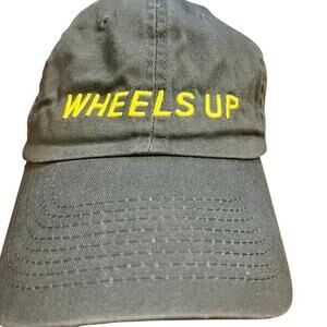 Wheels Up 8760 Slideback Hat Blue OSFA Adjustable Embroidered Patriotic Cotton